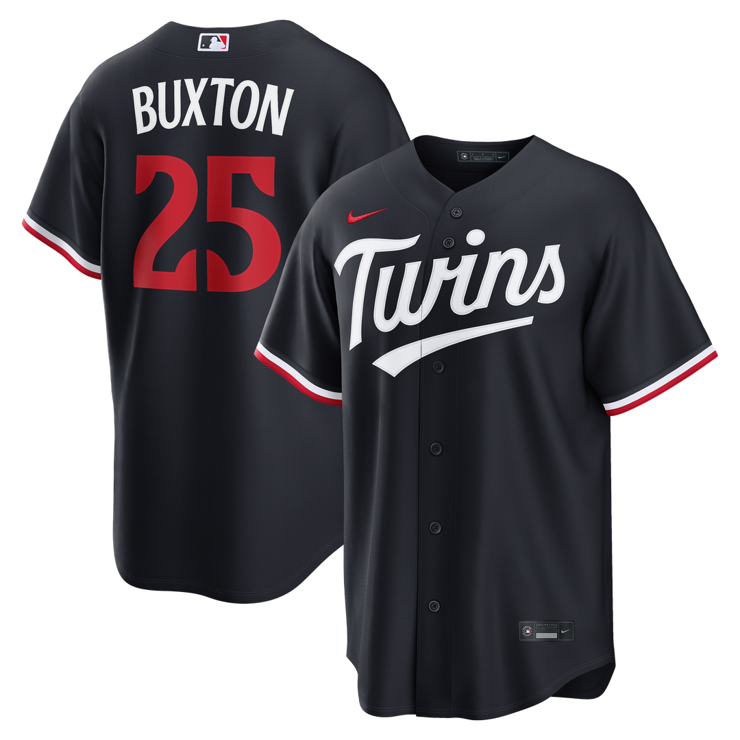 Minnesota Twins Byron Buxton Nike Alternate Replica Jersey - Navy MLB Team Jersey Baseball Fan Apparel
