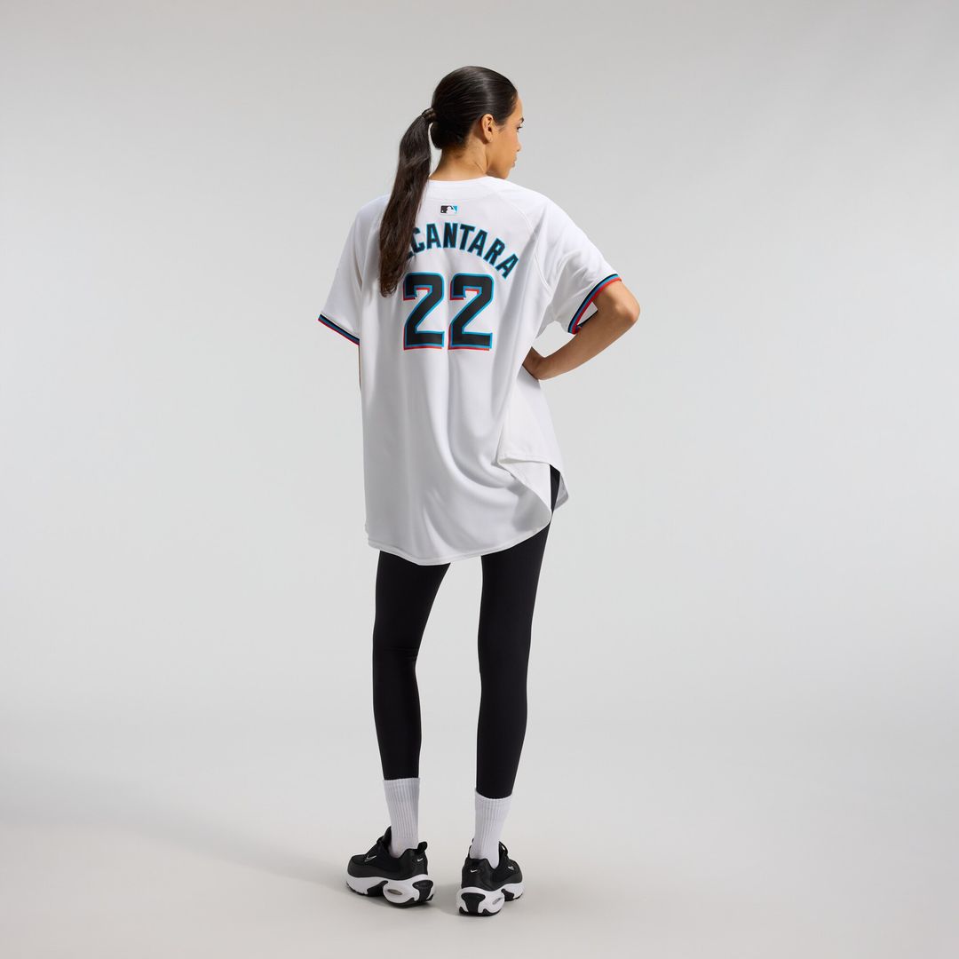 Miami Marlins Sandy Alcantara Nike Women's Home Limited Player Jersey - White MLB Team Jersey Baseball Fan Apparel