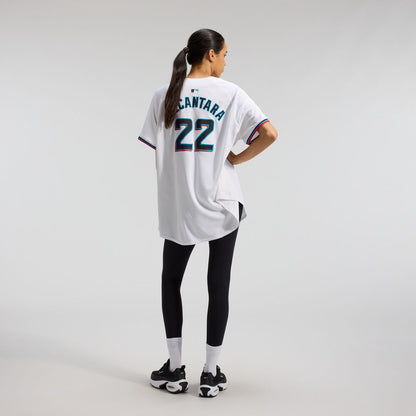 Miami Marlins Sandy Alcantara Nike Women's Home Limited Player Jersey - White MLB Team Jersey Baseball Fan Apparel