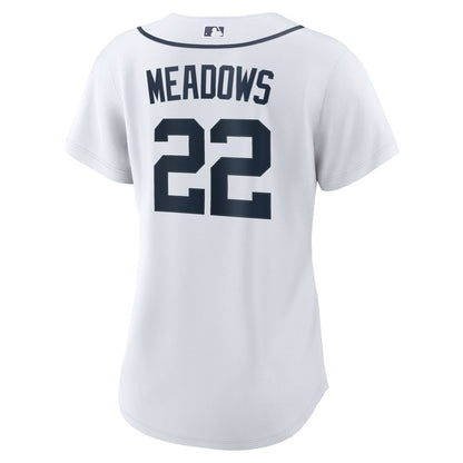 Detroit Tigers Parker Meadows Nike Women's Home Replica Jersey - White MLB Team Jersey Baseball Fan Apparel