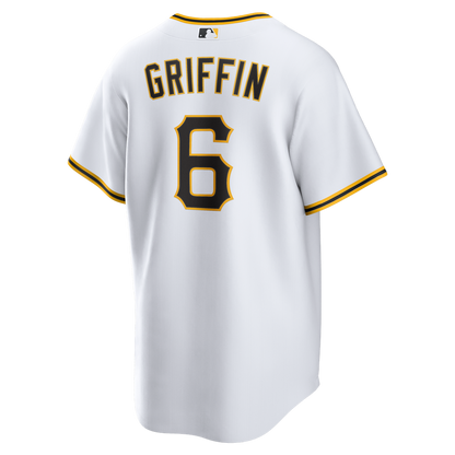 Pittsburgh Pirates Konnor Griffin Nike Home Replica Jersey - White MLB Team Jersey Baseball Fan Apparel