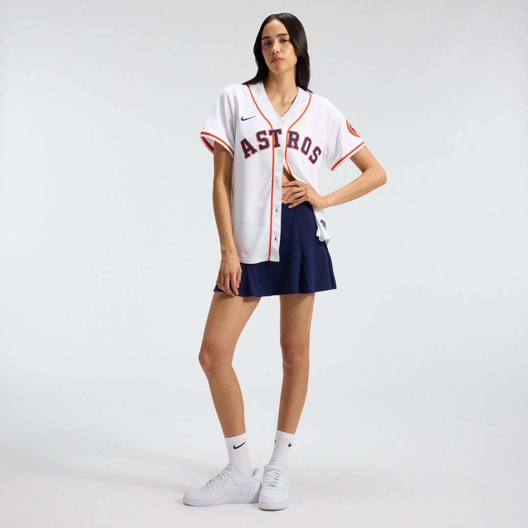 Houston Astros Nike Home Women's Limited Jersey - White MLB Team Jersey Baseball Fan Apparel