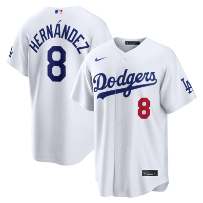 Los Angeles Dodgers Enrique Hernández Nike Home Stadium Jersey - White MLB Team Jersey Baseball Fan Apparel