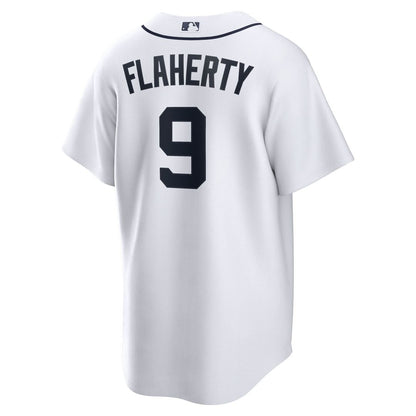 Detroit Tigers Jack Flaherty Nike Home Replica Jersey - White MLB Team Jersey Baseball Fan Apparel