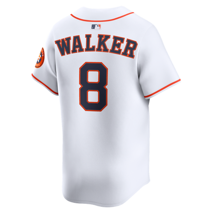 Houston Astros Christian Walker Nike Home Limited Player Jersey - White MLB Team Jersey Baseball Fan Apparel