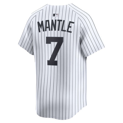 New York Yankees Mickey Mantle Nike Home Limited Player Jersey - White MLB Team Jersey Baseball Fan Apparel