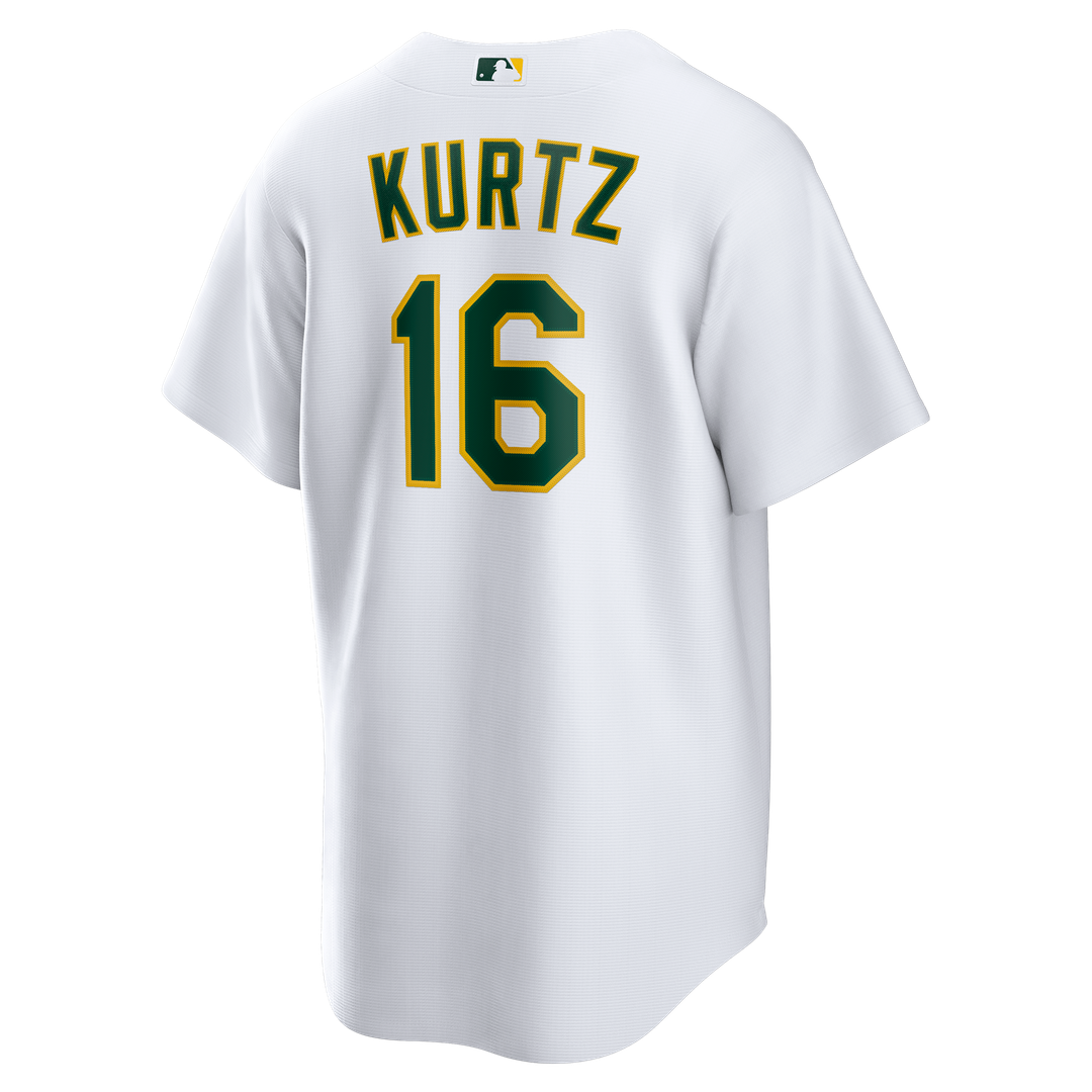 Athletics Nick Kurtz Nike Home Replica Player Jersey - White MLB Team Jersey Baseball Fan Apparel