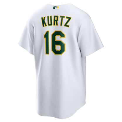 Athletics Nick Kurtz Nike Home Replica Player Jersey - White MLB Team Jersey Baseball Fan Apparel