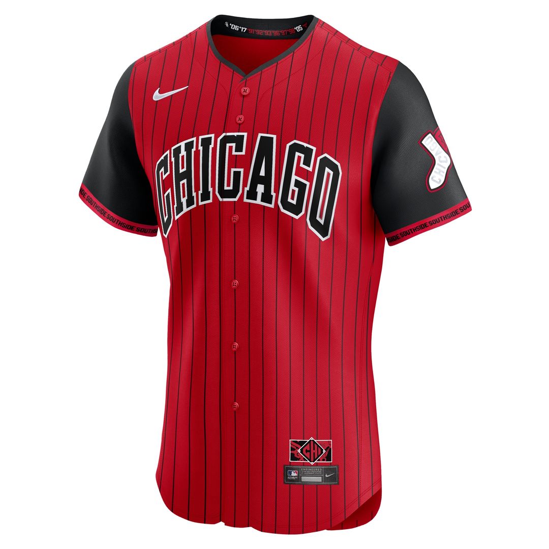 Chicago White Sox Nike 2025 City Connect Elite Jersey - Red/Black MLB Team Jersey Baseball Fan Apparel