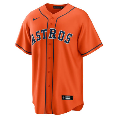 Houston Astros Nike Alternate Replica Team Jersey - Orange MLB Team Jersey Baseball Fan Apparel