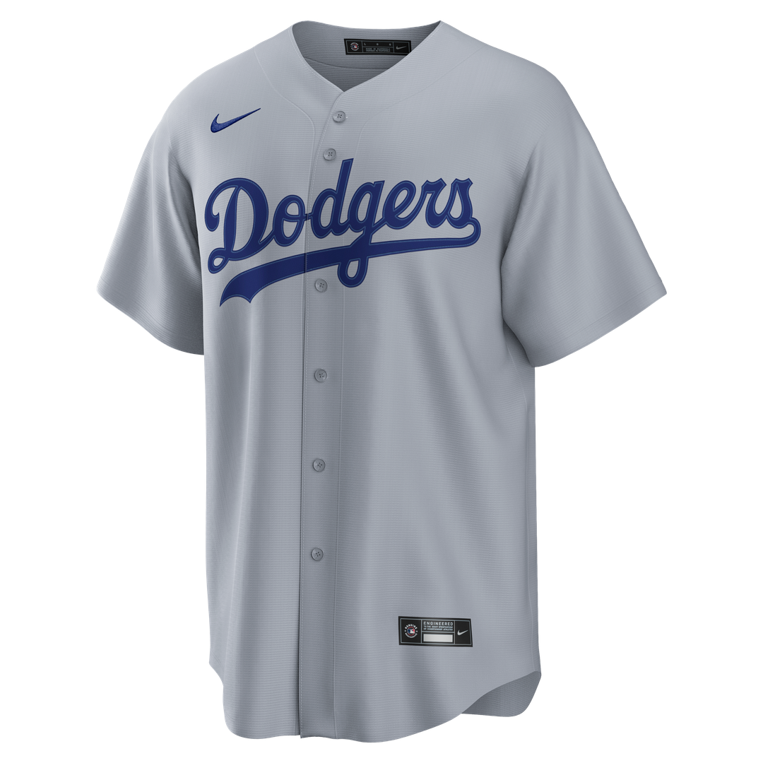 Los Angeles Dodgers Mookie Betts Nike Road Replica Jersey - Gray MLB Team Jersey Baseball Fan Apparel