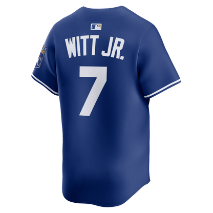 Kansas City Royals Bobby Witt Jr. Nike Alternate 2 Limited Player Jersey - Royal MLB Team Jersey Baseball Fan Apparel