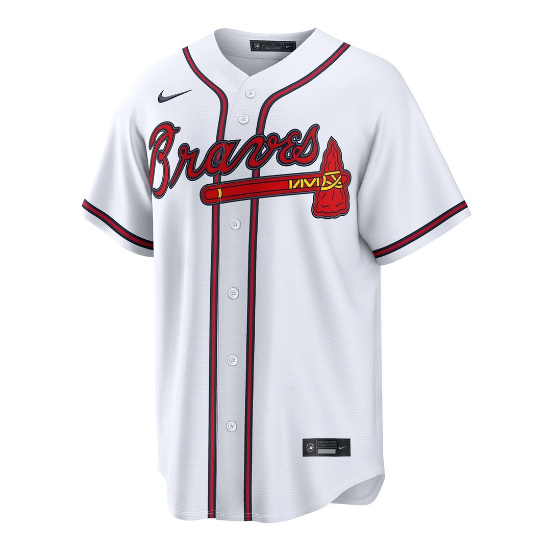 Atlanta Braves Spencer Schwellenbach Nike Home Replica Jersey - White MLB Team Jersey Baseball Fan Apparel