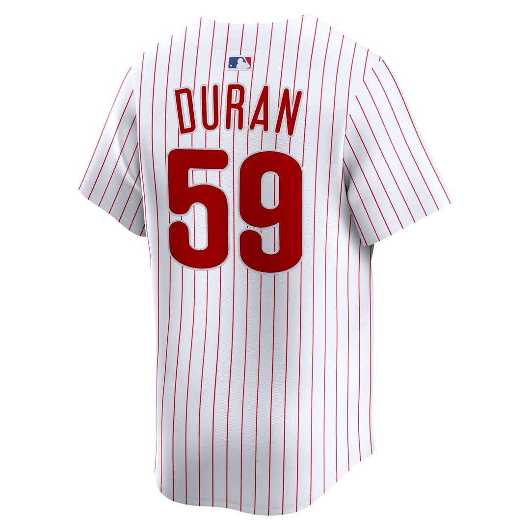 Philadelphia Phillies Jhoan Duran Nike Home Limited Player Jersey - White MLB Team Jersey Baseball Fan Apparel