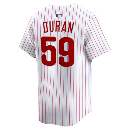 Philadelphia Phillies Jhoan Duran Nike Home Limited Player Jersey - White MLB Team Jersey Baseball Fan Apparel