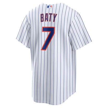 New York Mets Brett Baty Nike Home Replica Jersey - White MLB Team Jersey Baseball Fan Apparel