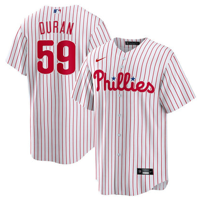 Philadelphia Phillies Jhoan Duran Nike Home Replica Jersey - White MLB Team Jersey Baseball Fan Apparel