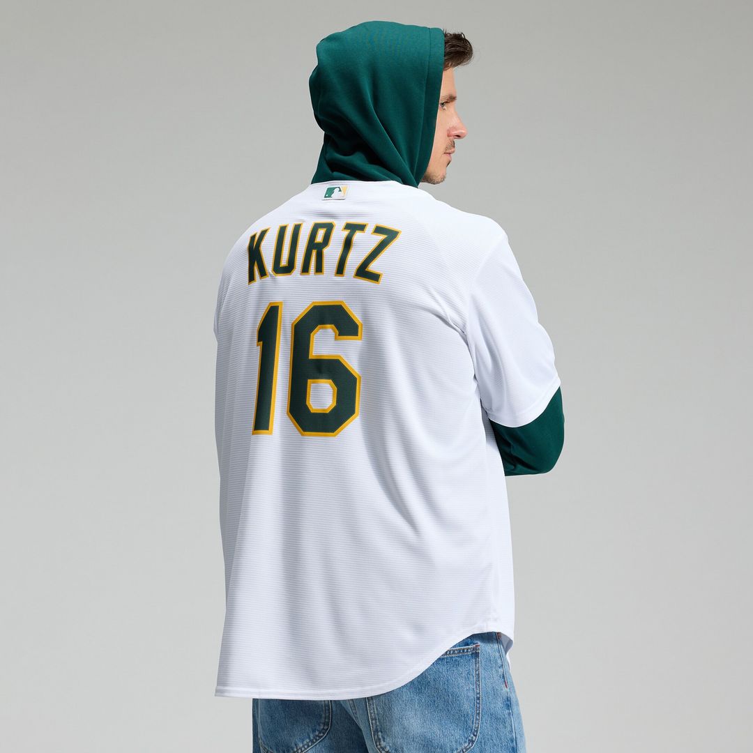 Athletics Nick Kurtz Nike Home Replica Jersey - White MLB Team Jersey Baseball Fan Apparel