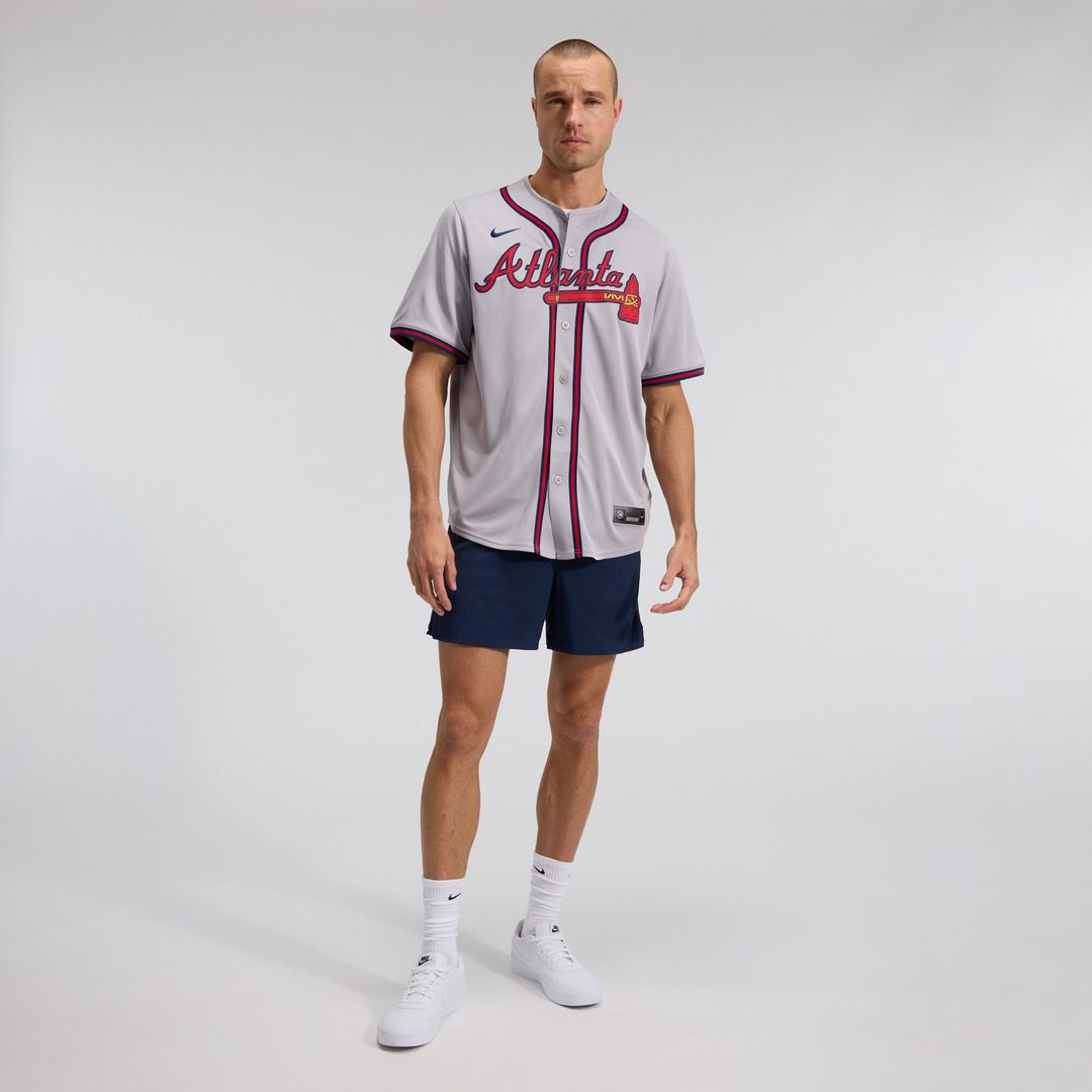 Atlanta Braves Ozzie Albies Nike Road Limited Player Jersey - Gray MLB Team Jersey Baseball Fan Apparel