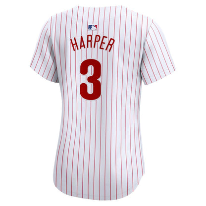 Philadelphia Phillies Bryce Harper Nike Women's Home Limited Player Jersey - White MLB Team Jersey Baseball Fan Apparel