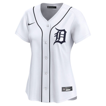 Detroit Tigers Nike Women's Home Limited Custom Jersey - White MLB Team Jersey Baseball Fan Apparel