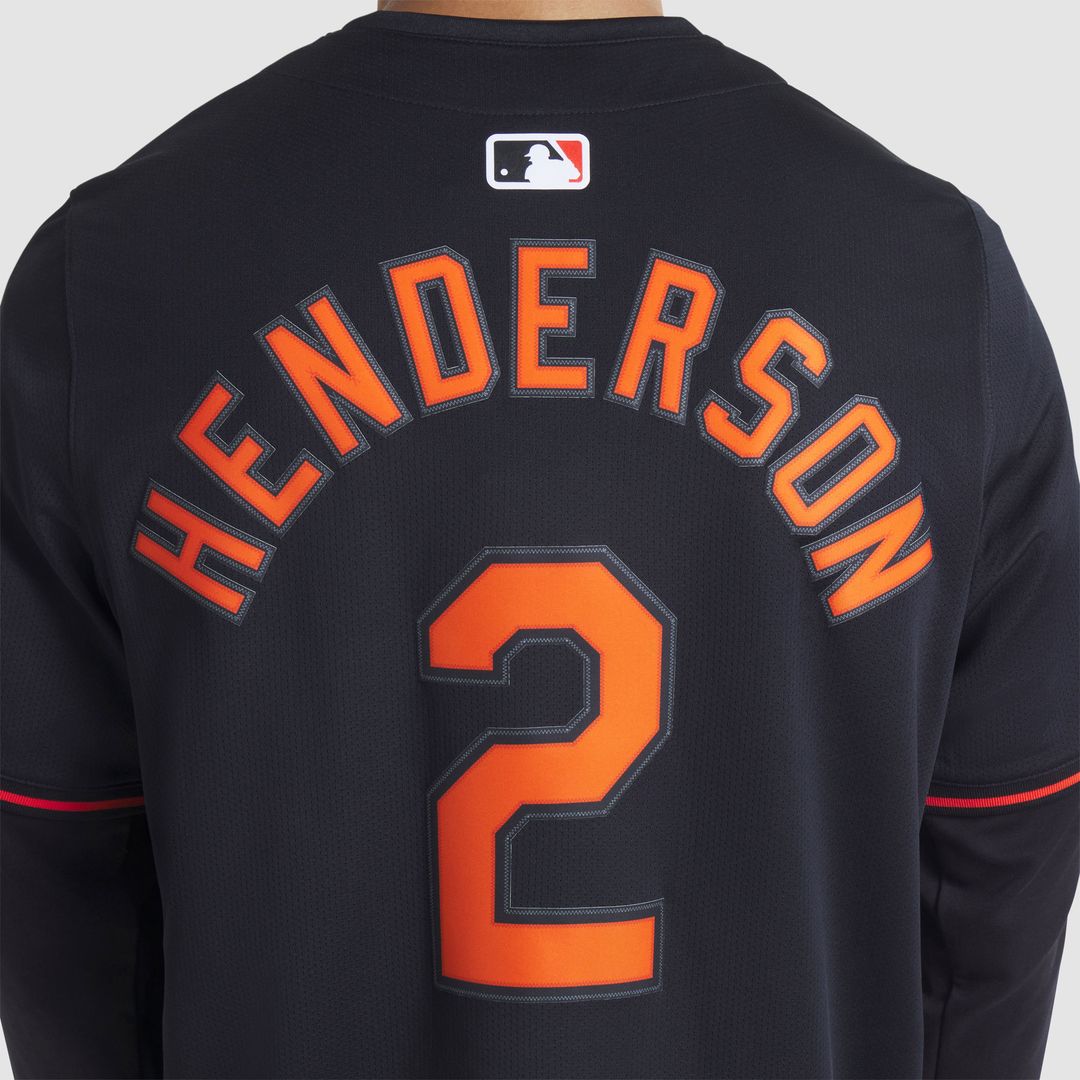 Baltimore Orioles Gunnar Henderson Nike Alternate Limited Player Jersey - Black MLB Team Jersey Baseball Fan Apparel