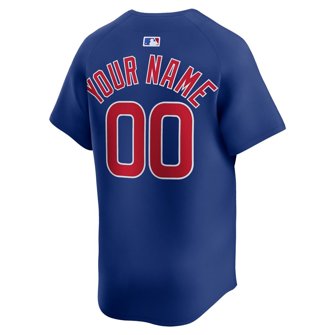 Chicago Cubs Nike Alternate Limited Custom Jersey - Royal MLB Team Jersey Baseball Fan Apparel