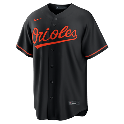 Baltimore Orioles Gunnar Henderson Nike Alternate Replica Jersey - Black MLB Team Jersey Baseball Fan Apparel