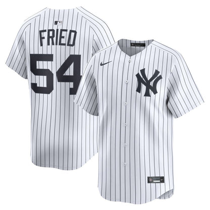 New York Yankees Max Fried Nike Home Limited Player Jersey - White MLB Team Jersey Baseball Fan Apparel