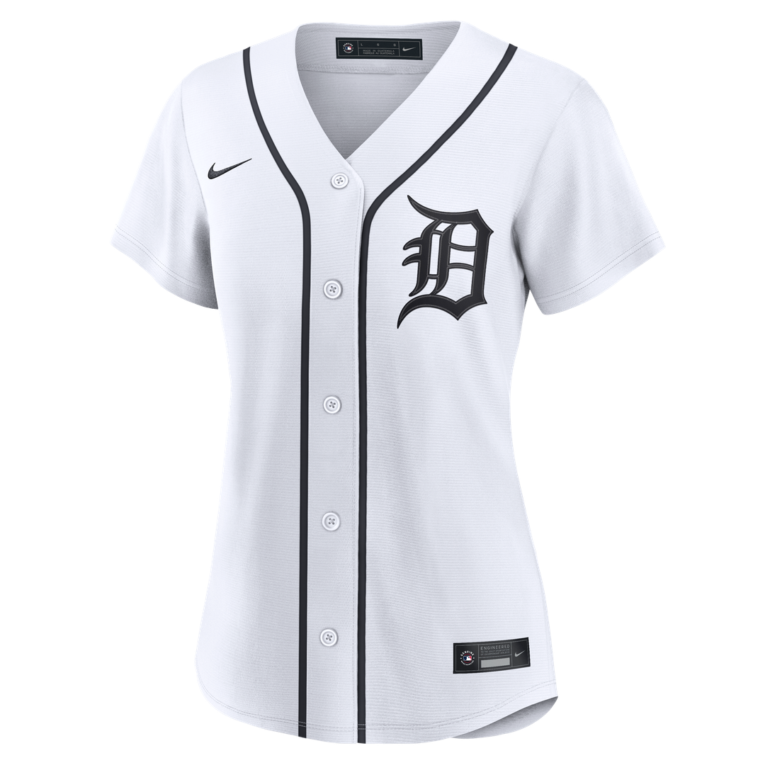 Detroit Tigers Zach McKinstry Nike Women's Home Replica Jersey - White MLB Team Jersey Baseball Fan Apparel