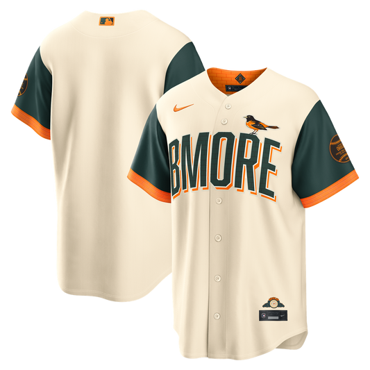 Baltimore Orioles Nike 2026 City Connect Stadium Jersey - Cream MLB Team Jersey Baseball Fan Apparel