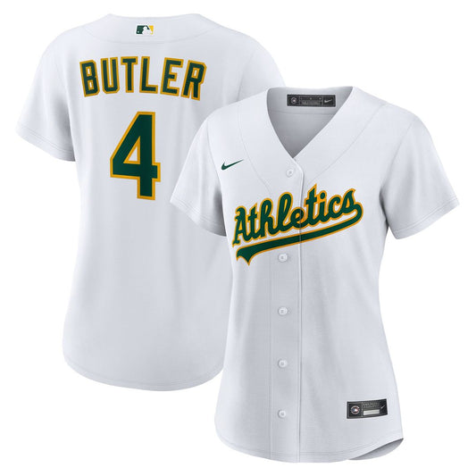 Athletics Lawrence Butler Nike Women's Home Replica Jersey - White MLB Team Jersey Baseball Fan Apparel
