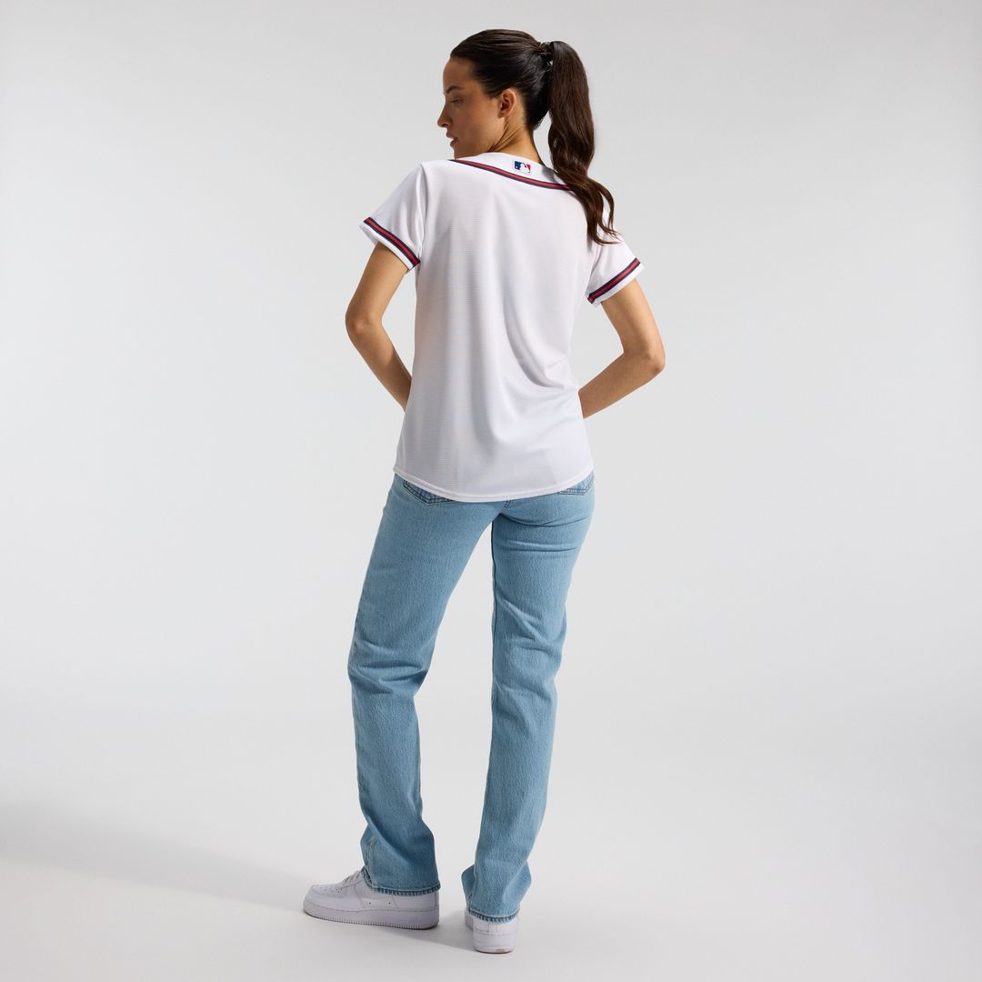 Atlanta Braves Nike Women's Home Replica Team Jersey - White MLB Team Jersey Baseball Fan Apparel
