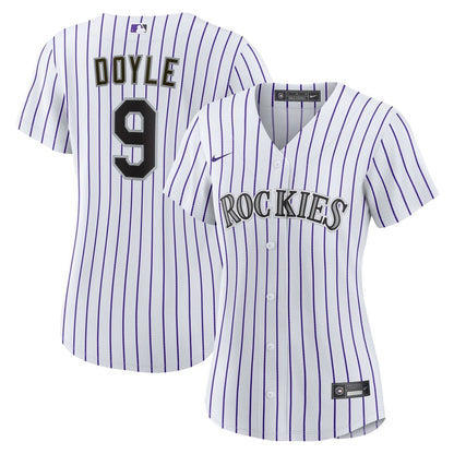 Colorado Rockies Brenton Doyle Nike Women's Home Replica Jersey - White MLB Team Jersey Baseball Fan Apparel