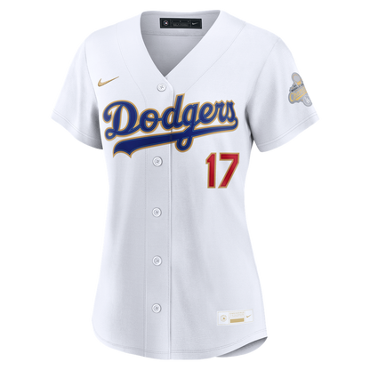 Los Angeles Dodgers Shohei Ohtani Nike Women's 2026 Gold Collection Stadium Jersey - White MLB Team Jersey Baseball Fan Apparel