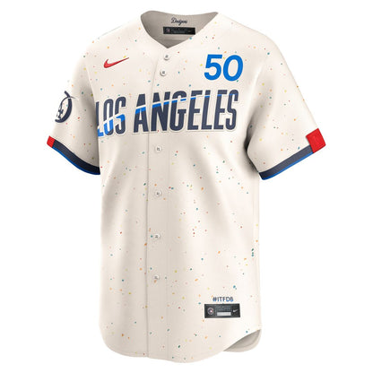 Los Angeles Dodgers Mookie Betts Nike City Connect Limited Player Jersey - Cream MLB Team Jersey Baseball Fan Apparel