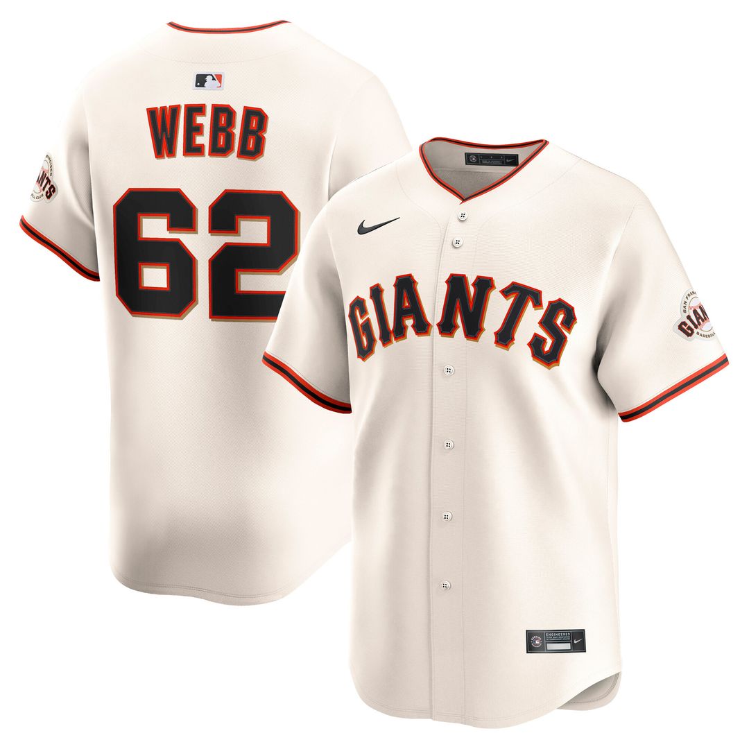 San Francisco Giants Logan Webb Nike Home Limited Player Jersey - Cream MLB Team Jersey Baseball Fan Apparel