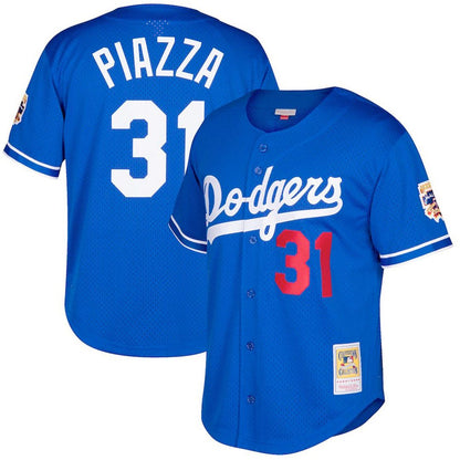 Los Angeles Dodgers Mike Piazza Mitchell & Ness Big & Tall Cooperstown Mesh Batting Practice Jersey - Royal MLB Team Jersey Baseball Fan Apparel