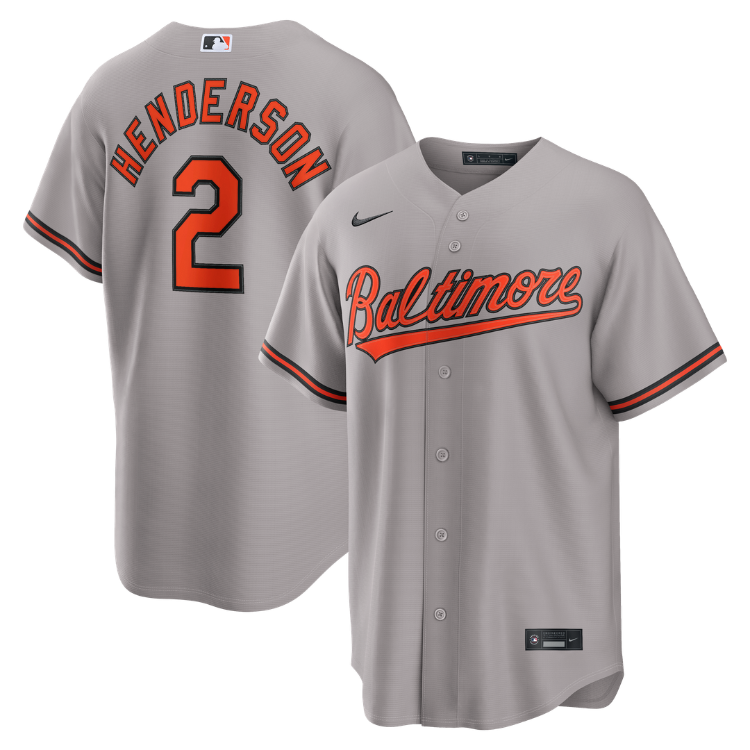 Baltimore Orioles Gunnar Henderson Nike Alternate Replica Jersey - Black MLB Team Jersey Baseball Fan Apparel