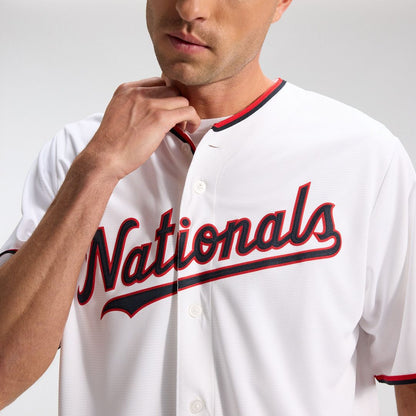 Washington Nationals CJ Abrams Nike Home Replica Jersey - White MLB Team Jersey Baseball Fan Apparel