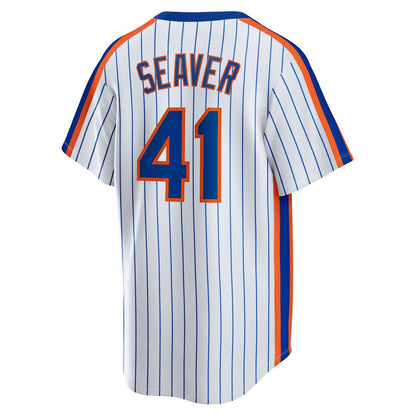 New York Mets Tom Seaver Nike Home Cooperstown Player Jersey - White MLB Team Jersey Baseball Fan Apparel