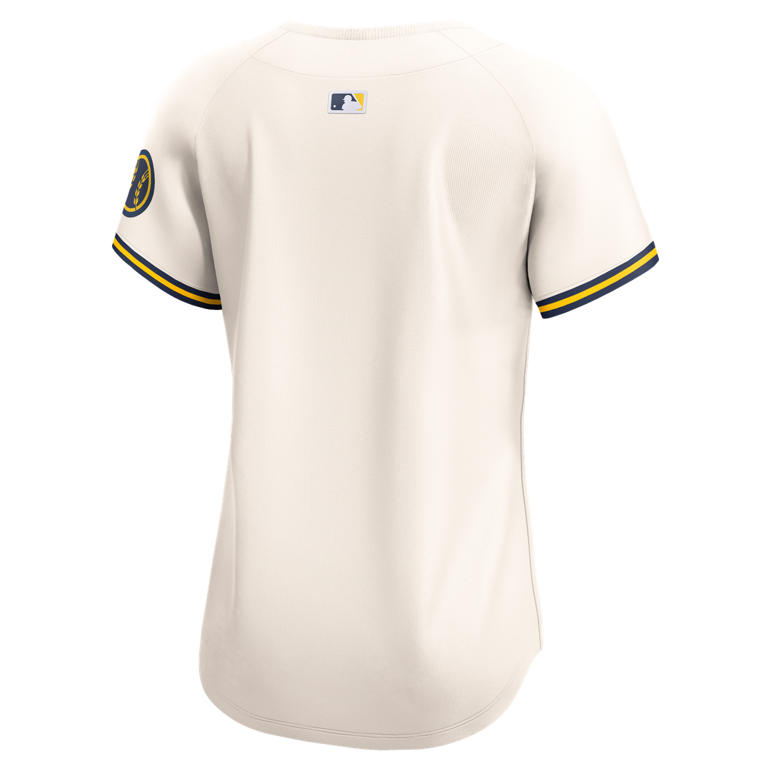 Milwaukee Brewers Nike Women's Home Limited Jersey - Cream MLB Team Jersey Baseball Fan Apparel