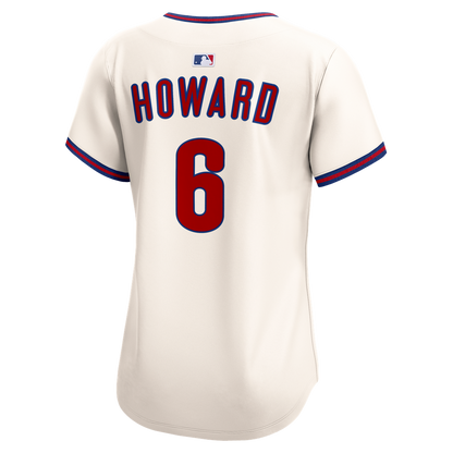 Philadelphia Phillies Ryan Howard Nike Women's Alternate 2 Limited Jersey - Cream MLB Team Jersey Baseball Fan Apparel