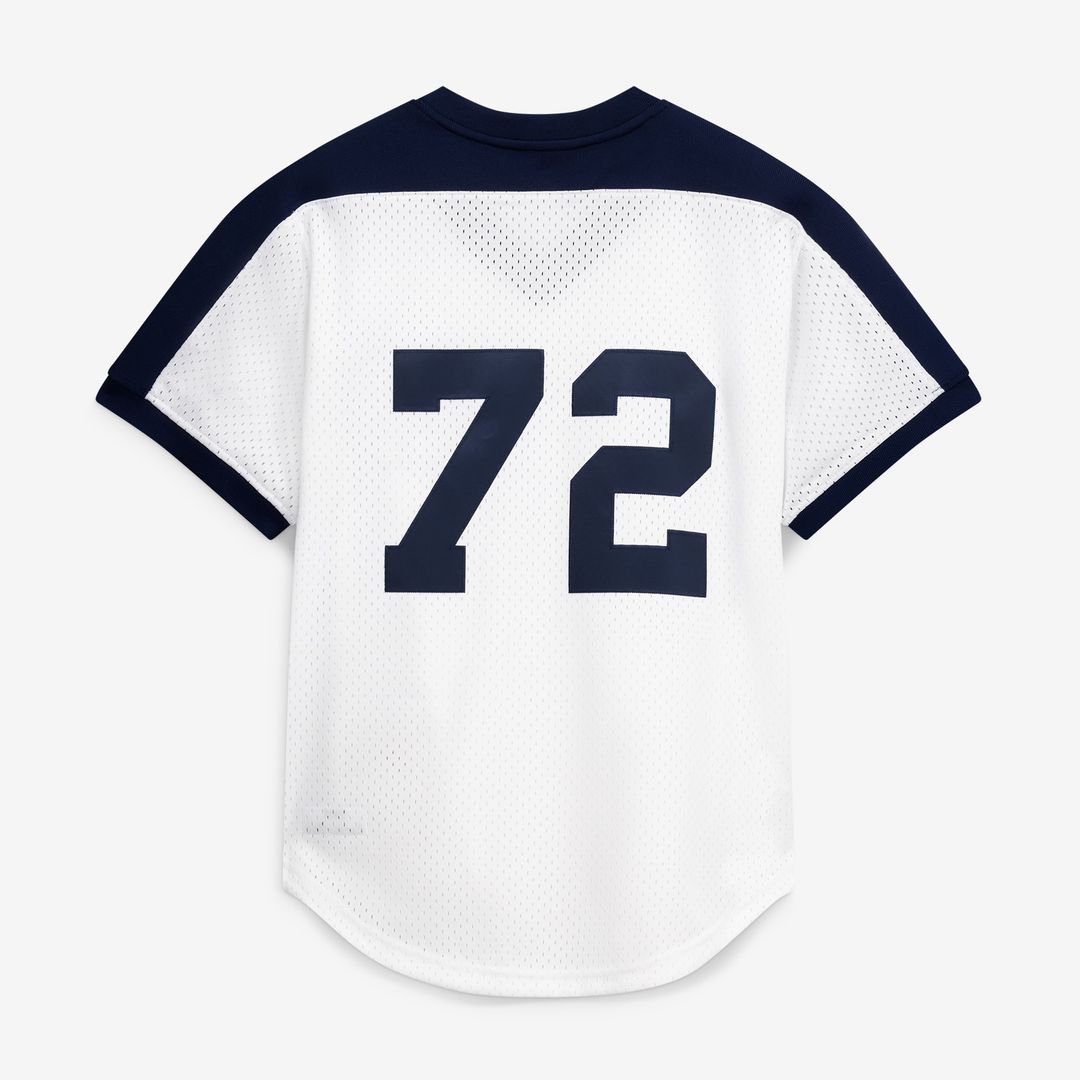 Chicago White Sox Carlton Fisk Mitchell & Ness Authentic Batting Practice Jersey - Navy MLB Team Jersey Baseball Fan Apparel