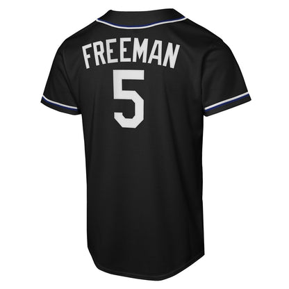 Los Angeles Dodgers Freddie Freeman Nike Youth Fashion Replica Player Jersey - Black MLB Team Jersey Baseball Fan Apparel