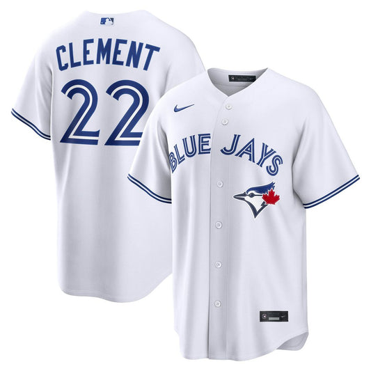 Toronto Blue Jays Ernie Clement Nike Home Replica Jersey - White MLB Team Jersey Baseball Fan Apparel