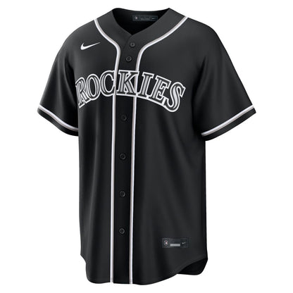Colorado Rockies Nike Fashion Replica Black Out Jersey MLB Team Jersey Baseball Fan Apparel