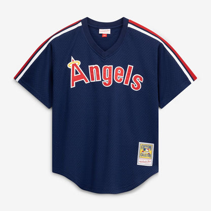 Reggie Jackson California Angels Mitchell & Ness Authentic Batting Practice Jersey - Navy MLB Team Jersey Baseball Fan Apparel
