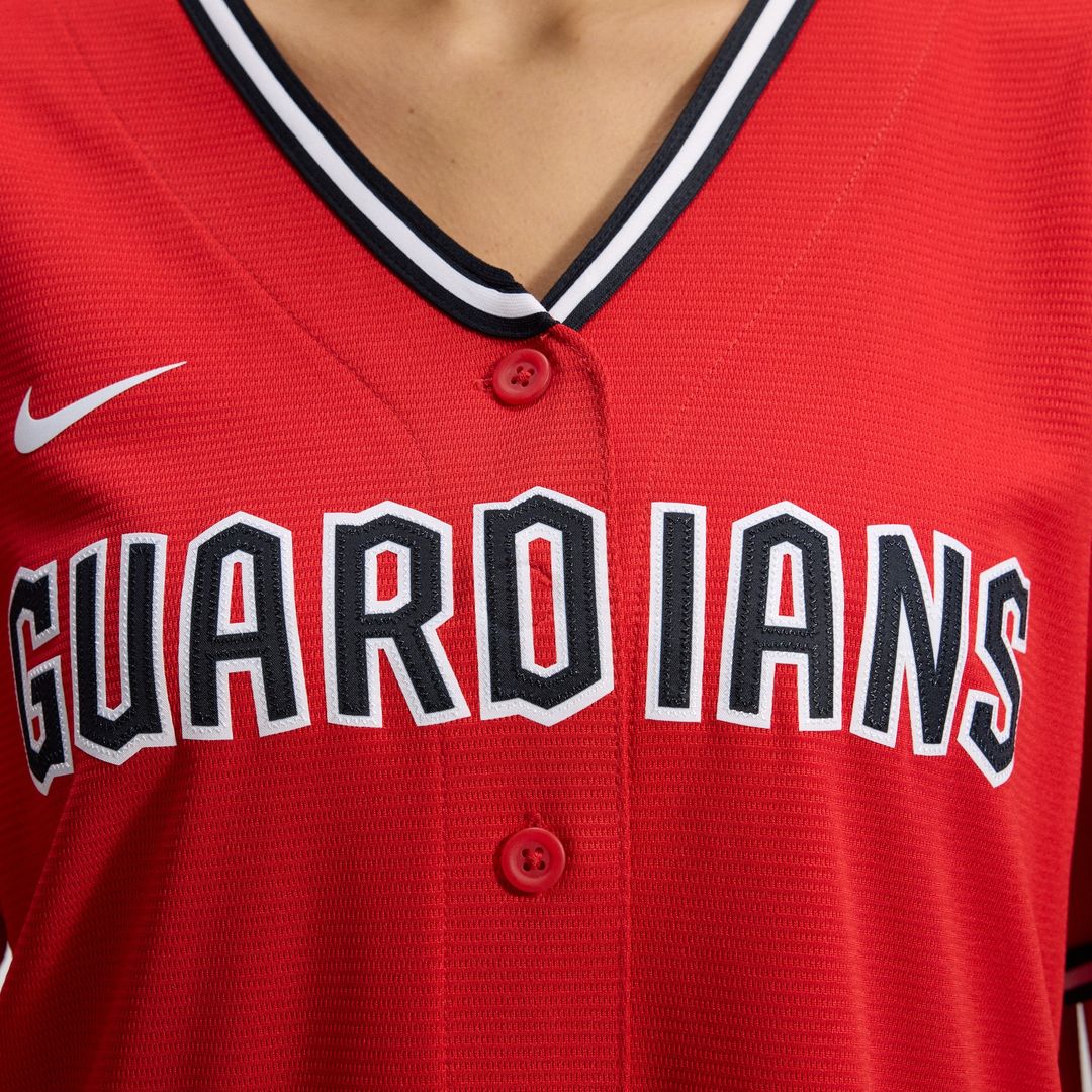 Cleveland Guardians Nike Women's Alternate 2 Replica Jersey - Red MLB Team Jersey Baseball Fan Apparel