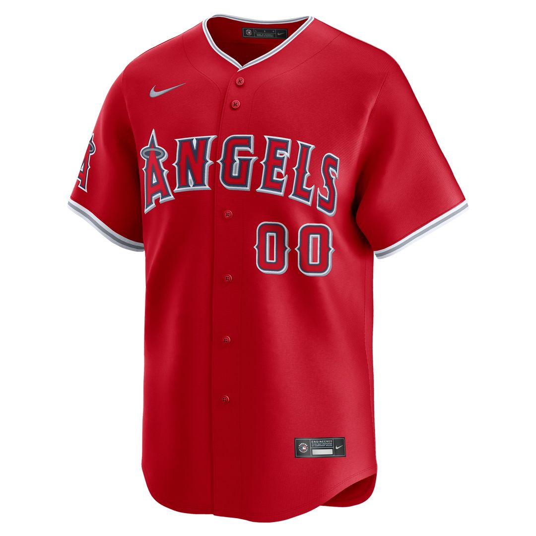 Los Angeles Angels Nike Alternate Limited Custom Jersey - Red MLB Team Jersey Baseball Fan Apparel